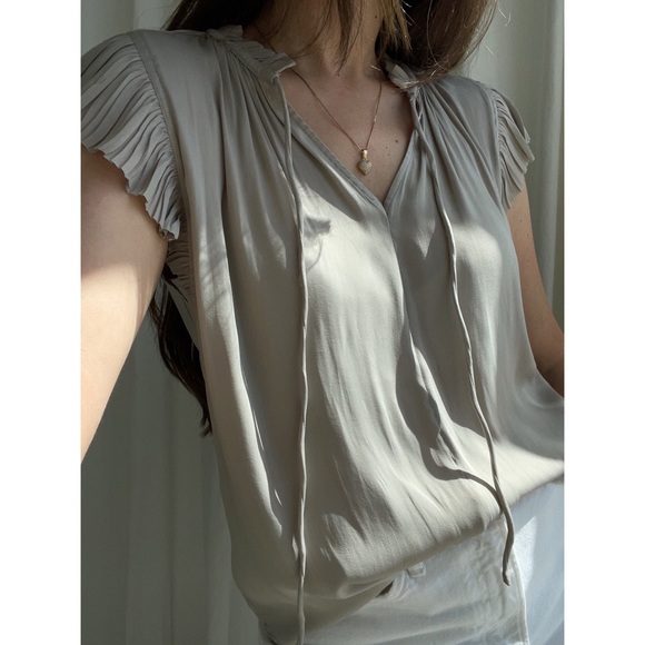 MEGAN BLOUSE — In Warm Gray - Picture 2 of 6